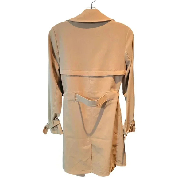 Classic Café au Lait Trench Coat - Size Small - Picture 2 of 4